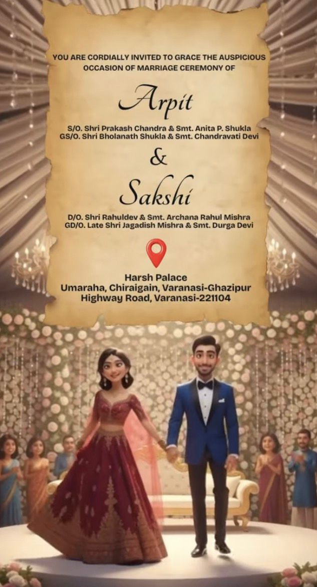 Wedding Invitation — AI Concept