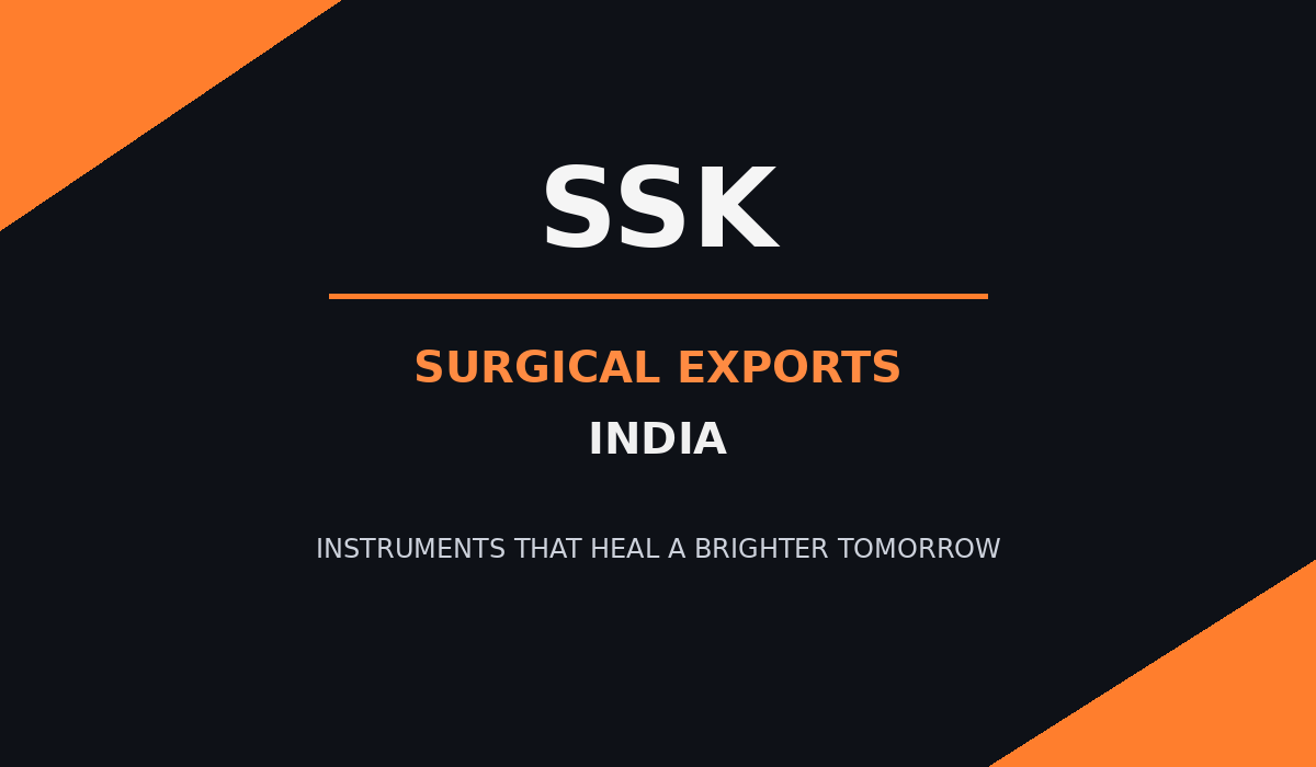 SSK Surgical Exports visiting card back design